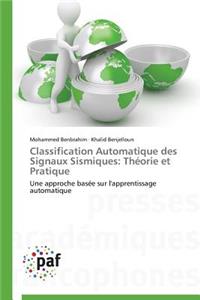 Classification Automatique Des Signaux Sismiques