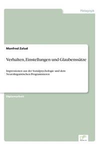 Verhalten, Einstellungen und Glaubenssätze