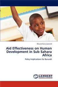 Aid Effectiveness on Human Development in Sub Sahara Africa