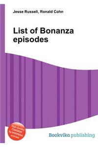 List of Bonanza Episodes