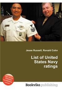 List of United States Navy Ratings