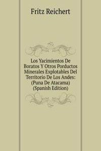 Los Yacimientos De Boratos Y Otros Porductos Minerales Explotables Del Territorio De Los Andes: (Puna De Atacama) (Spanish Edition)