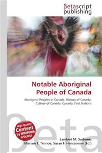 Notable Aboriginal People of Canada