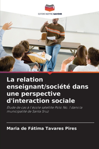 La relation enseignant/société dans une perspective d'interaction sociale