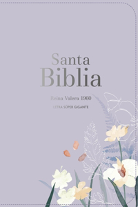 Biblia Rvr 1960 Letra Súper Gigante Símil Piel Lavanda (Bible Rvr 1960 Super Giant Print Leatherlike Lavendar (Spanish Edition)