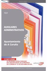 Auxiliares Administrativos del Ayuntamiento de A Coruna. Test