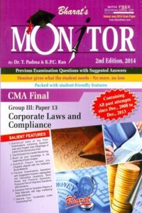 Monitor For Cma Final, Group Iii: Paper 13: Corporate Laws And Compliance