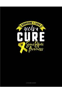 Someone I Love Needs A Cure Support Spina Bifida Awareness: 4 Column Ledger