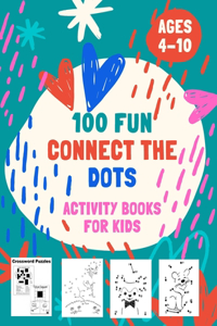 100 Fun Connect The Dots Activity Books for Kids Ages 4-10