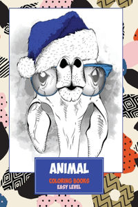 Coloring Books Animal Easy Level
