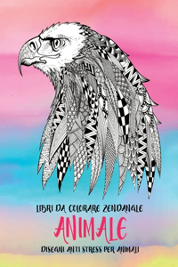 Libri da colorare Zendangle - Disegni Anti stress per animali - Animale