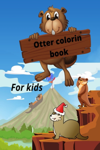 Otter coloring book