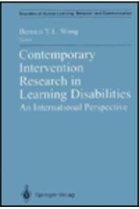 Contemporary Intervention Research in Learning Disabilities