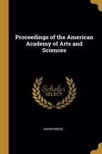 Proceedings of the American Academy of Arts and Sciences