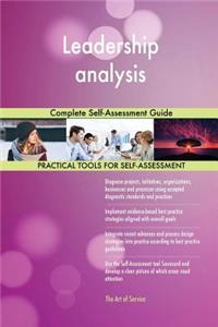 Leadership analysis Complete Self-Assessment Guide