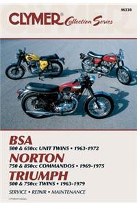 Clymer Vintage British Street Bikes: Bsa, Norton, Triumph Repair Manual