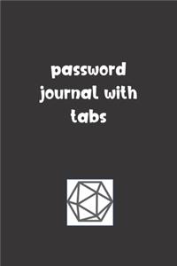 Password Journal With Tabs