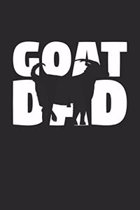 Goat Notebook 'Goat Dad' - Goat Diary - Father's Day Gift for Animal Lover - Mens Writing Journal