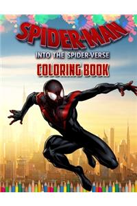 Spider-Man Into The Spider-Verse Coloring Book