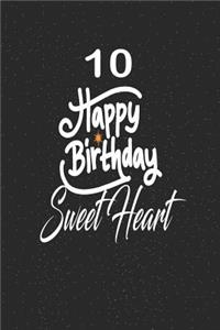 10 happy birthday sweetheart