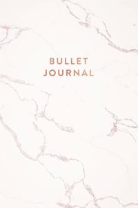 Bullet Journal: Cracked White Marble - Dot Grid Bullet Journal Notebook, Gift for Women and Teen Girls (5.5 x 8.5 - 120 pages)