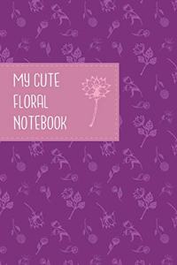 My Cute Floral Notebook