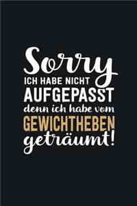 Ich habe vom Gewichtheben geträumt