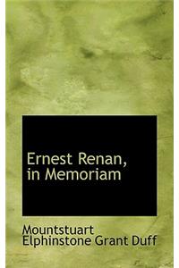 Ernest Renan, in Memoriam