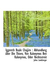 Iggereth Baale Chajjim