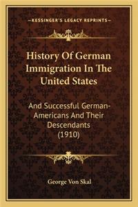 History Of German Immigration In The United States
