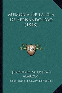 Memoria De La Isla De Fernando Poo (1848)