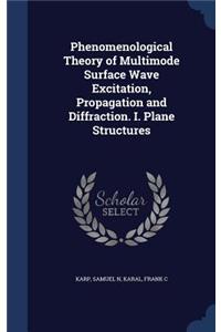 Phenomenological Theory of Multimode Surface Wave Excitation, Propagation and Diffraction. I. Plane Structures