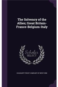 Solvency of the Allies; Great Britain-France-Belgium-Italy