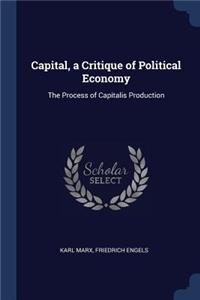 Capital, a Critique of Political Economy