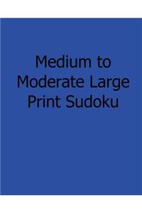 Large Print Sudoku - Medium