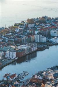 Aerial View of Bergen Norway Journal: 150 Page Lined Notebook/Diary