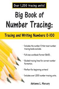 Big Book of Number Tracing: 0-100 (Over 1,200 Number Tracing Units)