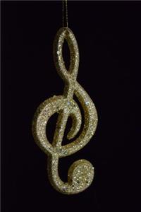 Gold Treble Clef Music Journal