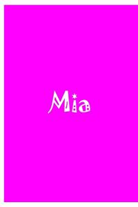 Mia - Large Bright Pink Notebook / Journal / Lined Pages / Soft Matte Cover