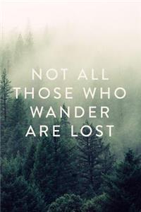 Not All Those Who Wander Are Lost