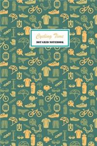 Cycling Time Dot Grid Notebook