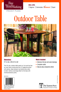 Fine Woodworking's Outdoor Table Plan