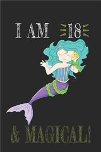 I AM 19 and Magical !! Mermaid Notebook