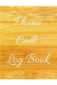 Phone Call Log Book