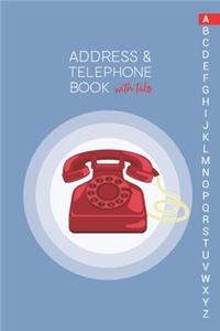 Address & Telephone Book with tabs