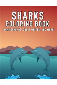 Shark coloring book hammerheads, greats whites, and more!