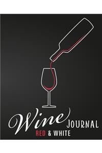 Wine Red & White Journal