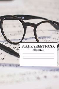 Blank Music Sheet Journal