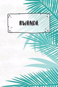 Rwanda: Dotted Travel Diary Notebook or Journey Dotted Grid Journal - Holiday Trip Pocketbook for Men and Women with Dots