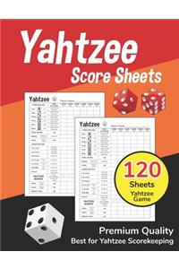 Yahtzee Score Sheets